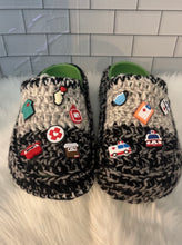 Load image into Gallery viewer, Custom Adult Crocheted Junk Crocs - Trendy, Comfortable, and Handmade Personalized Fashion
